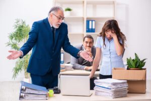 employee stressed with boss not caring