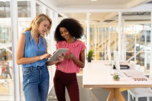 Women working together