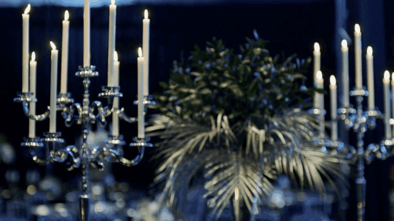 Elegant event with candles