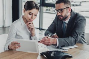employees working together